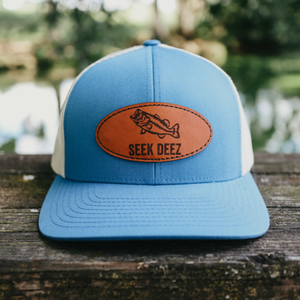 Fish Leather Patch Hat 1 – Seek Deez LLC